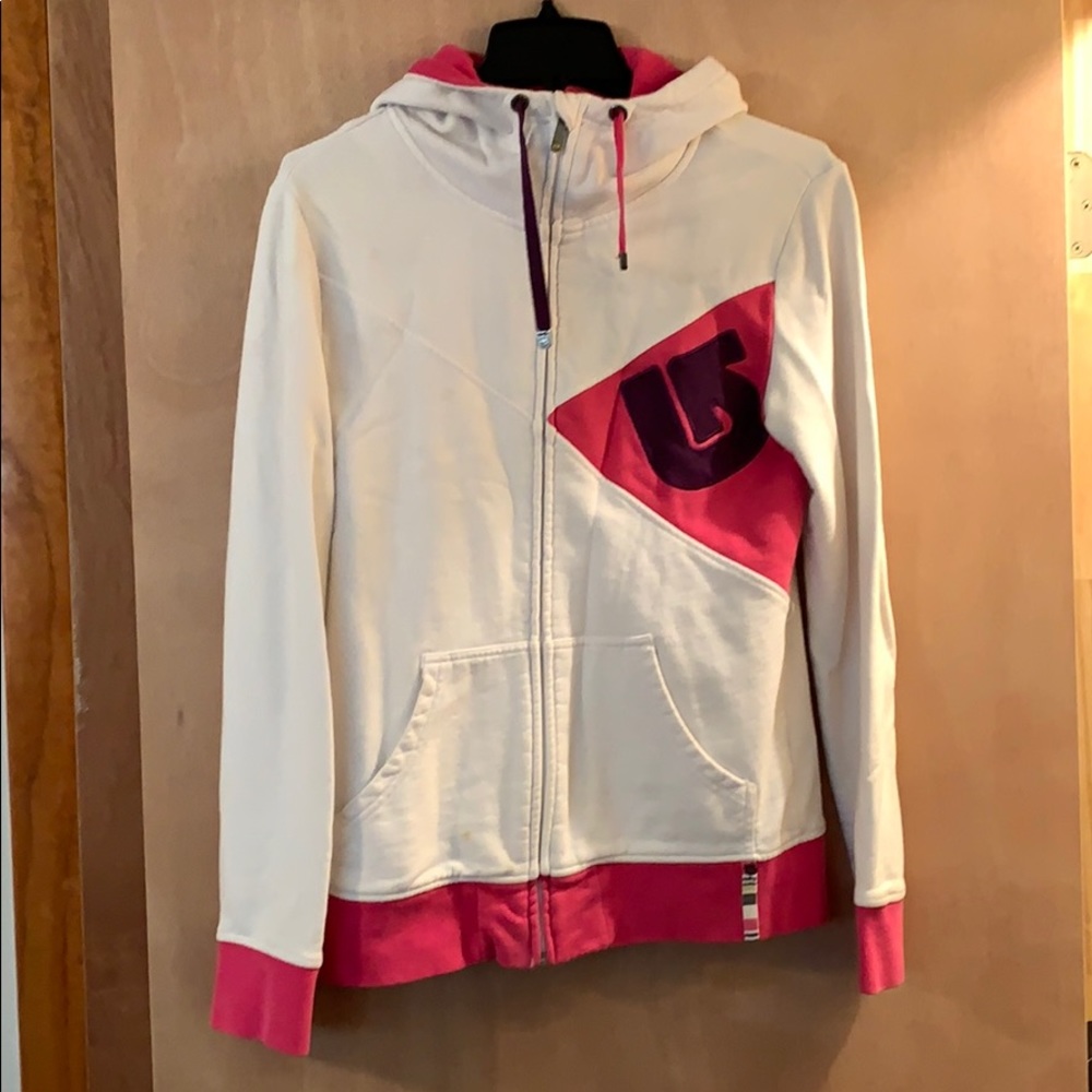 Burton zip up hoodie size M